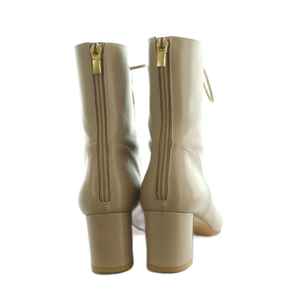 DIANAベージュ レザー ブーツ 最終お値下げ！ダイアナ♡ベージュレザー ロングブーツ 高ヒール23.5cm