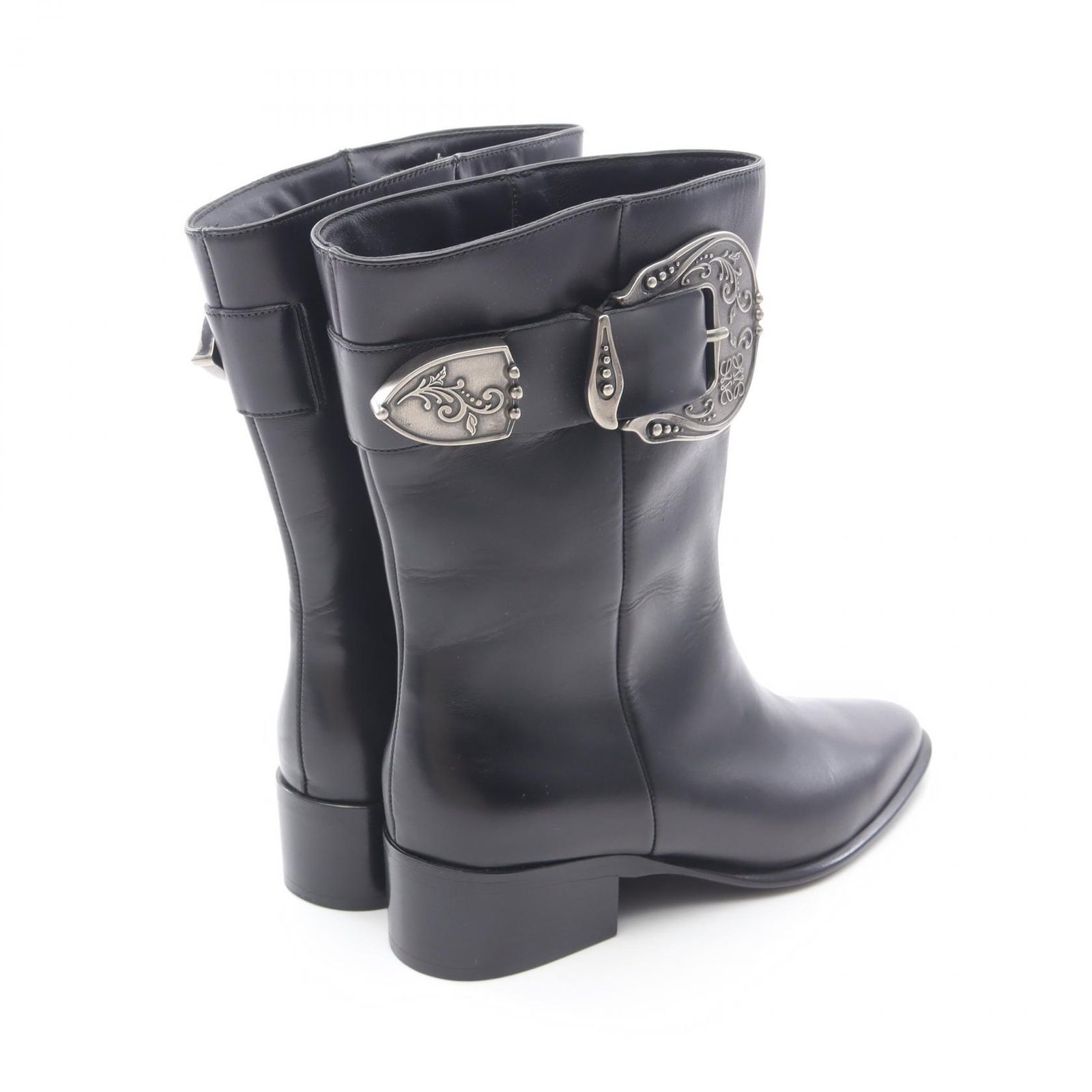 ロエベ LOEWE ブーツ アナグラム レザー ブーツ レディース 未使用