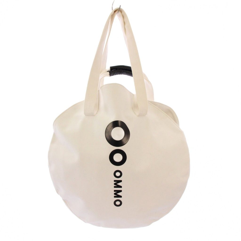 【新品タグ付き】OMMO LOGO CIRCLE TOTE　2wayバッグ　白 オーエムエムオー OMMO LOGO CIRCLE TOTE ロゴサークルトートバッグ