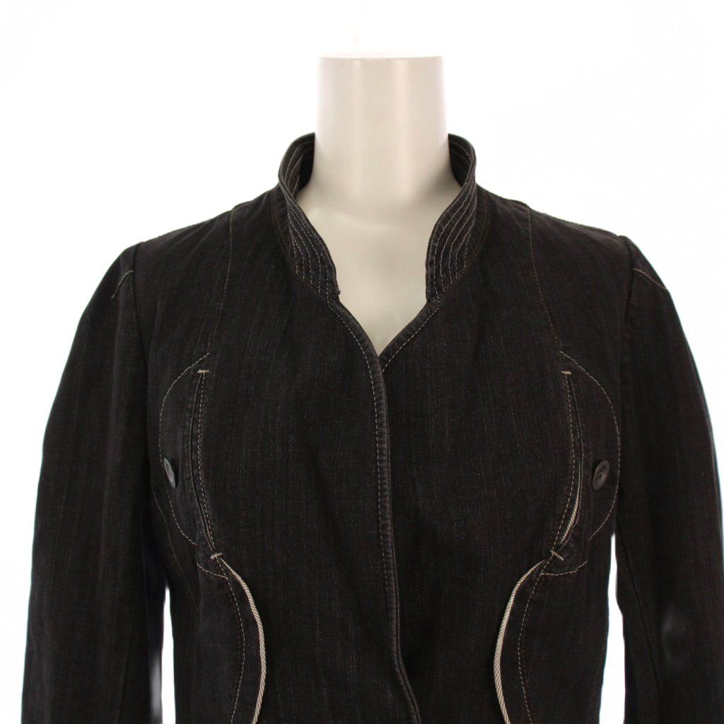 ヒロココシノ HIROKO KOSHINO デザインデニムジャケット Gジャン