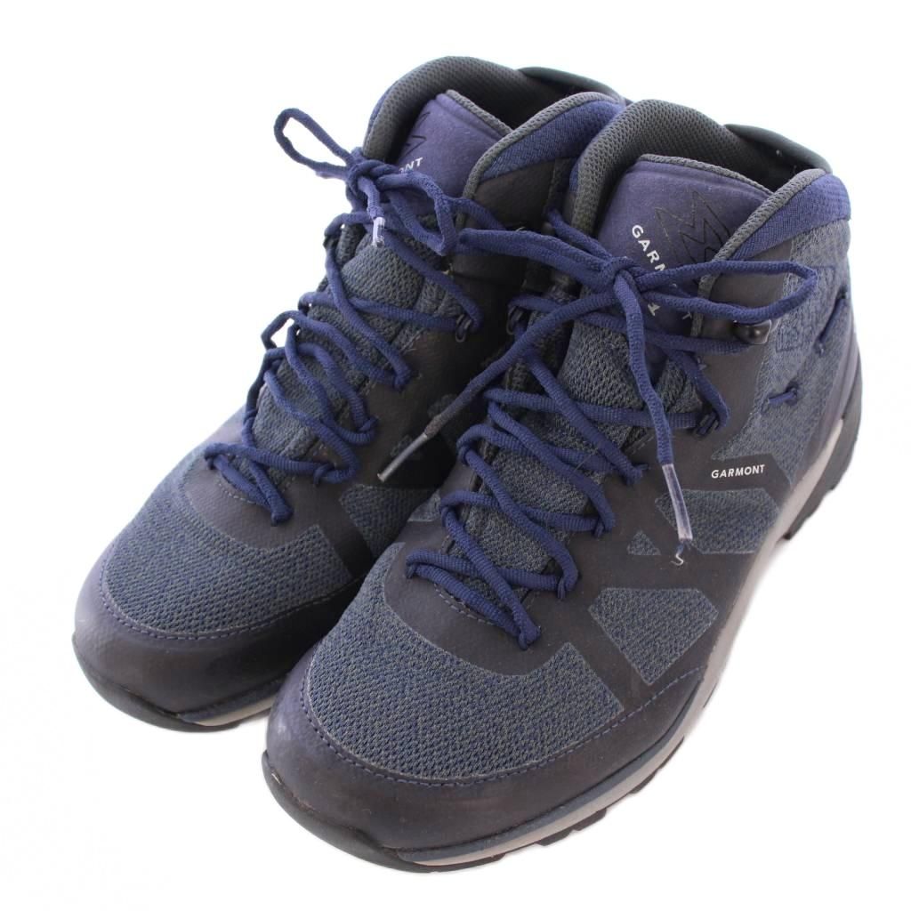 ガーモント GARMONT トレッキングシューズ ハイカット 厚底 ロゴ 切替 US 7.5 24 cm 紺 ネイビー BB