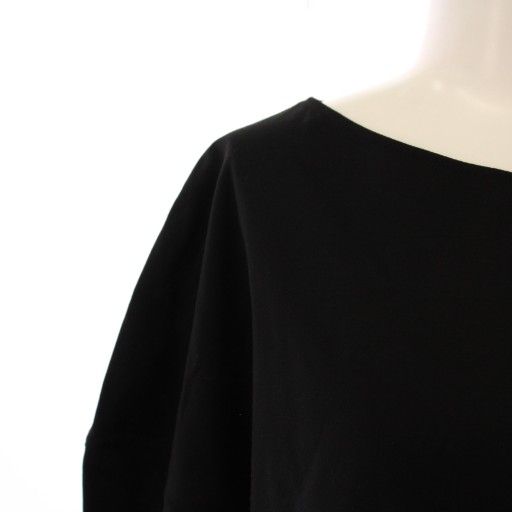  セオリーリュクス theory luxe 24 SS BASALT ADYNA カットソー 半袖 クルーネック 無地 ストレッチ ワン 38 黒 ブラック BB 半袖(Tシャツ) Tシャツ カットソー