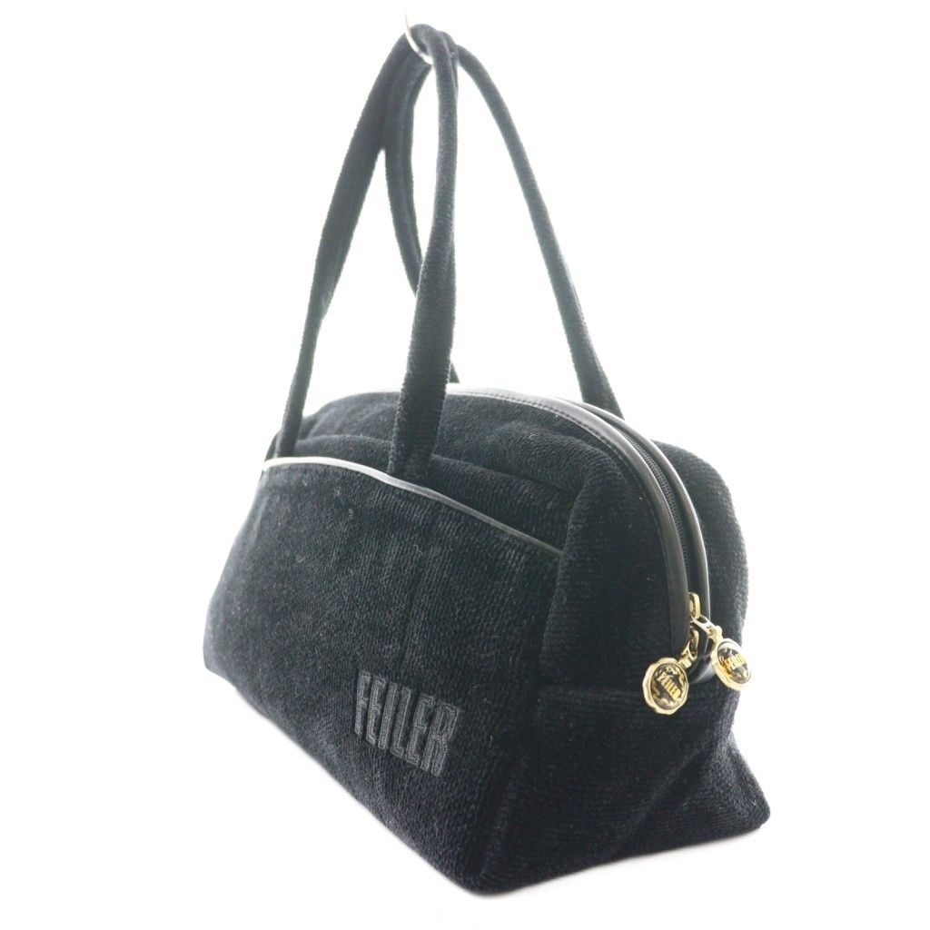フェイラー FEILER ミニボストンバッグ トート 黒 ブラック /SS □OS