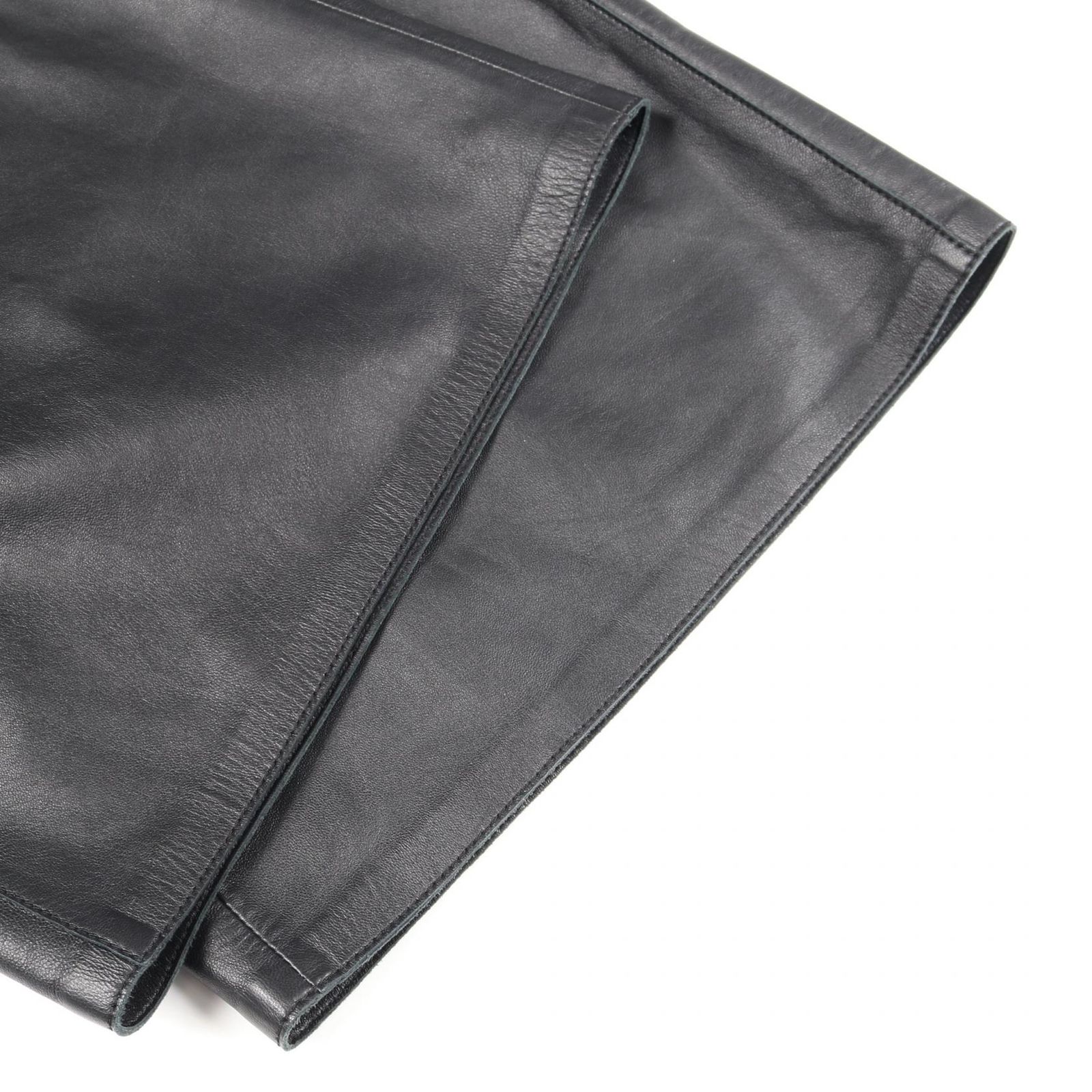 ロエベ LOEWE パンツ クロップド トラウザーズ レザー パンツ