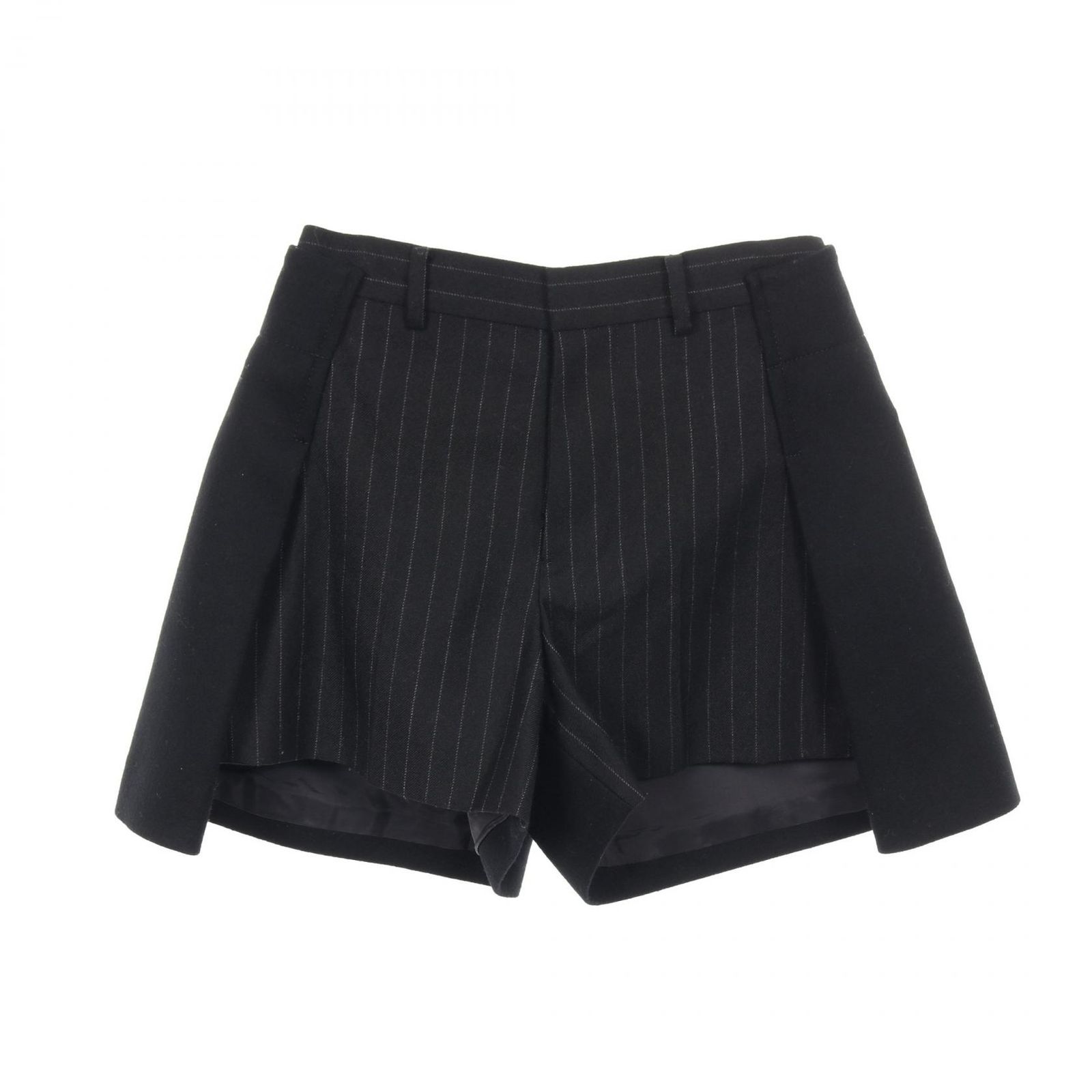 サカイ Sacai パンツ ショート ブラック ウール ショートパンツ レディース A