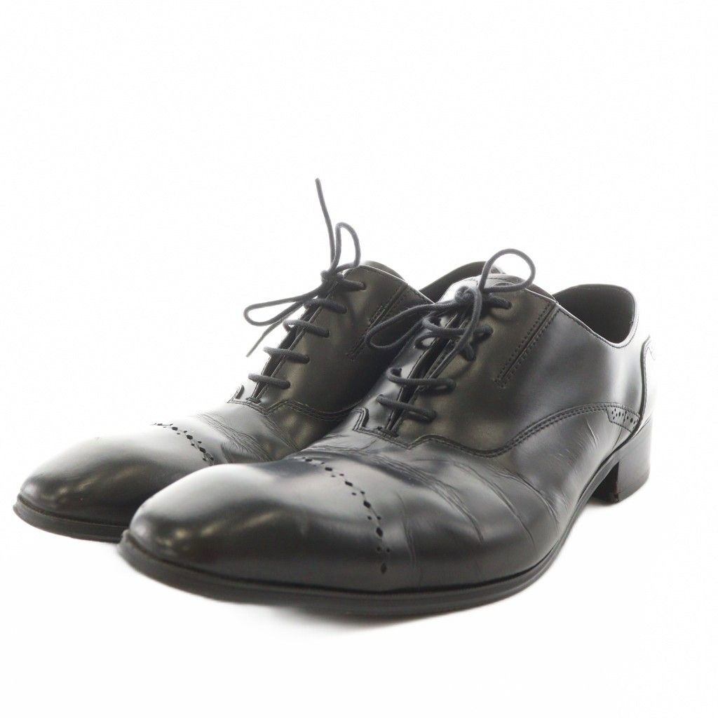 新品 キャサリンハムネット ビジネスシューズ ストレートチップ 黒 24.5 新品 キャサリンハムネット ビジネスシューズ ストレートチップ 黒