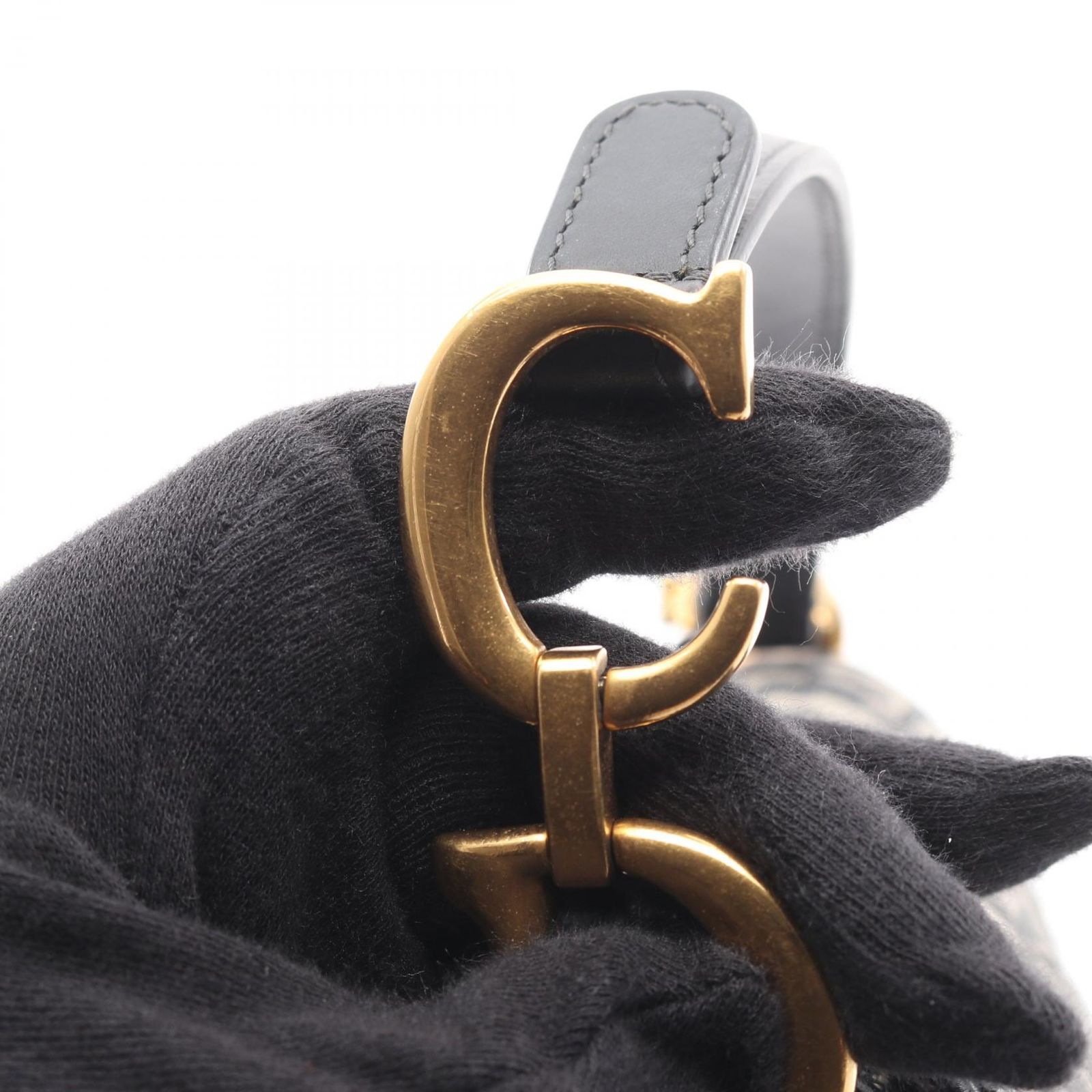 ディオール Dior ハンドバッグ サドルバッグ ミニ オブリーク