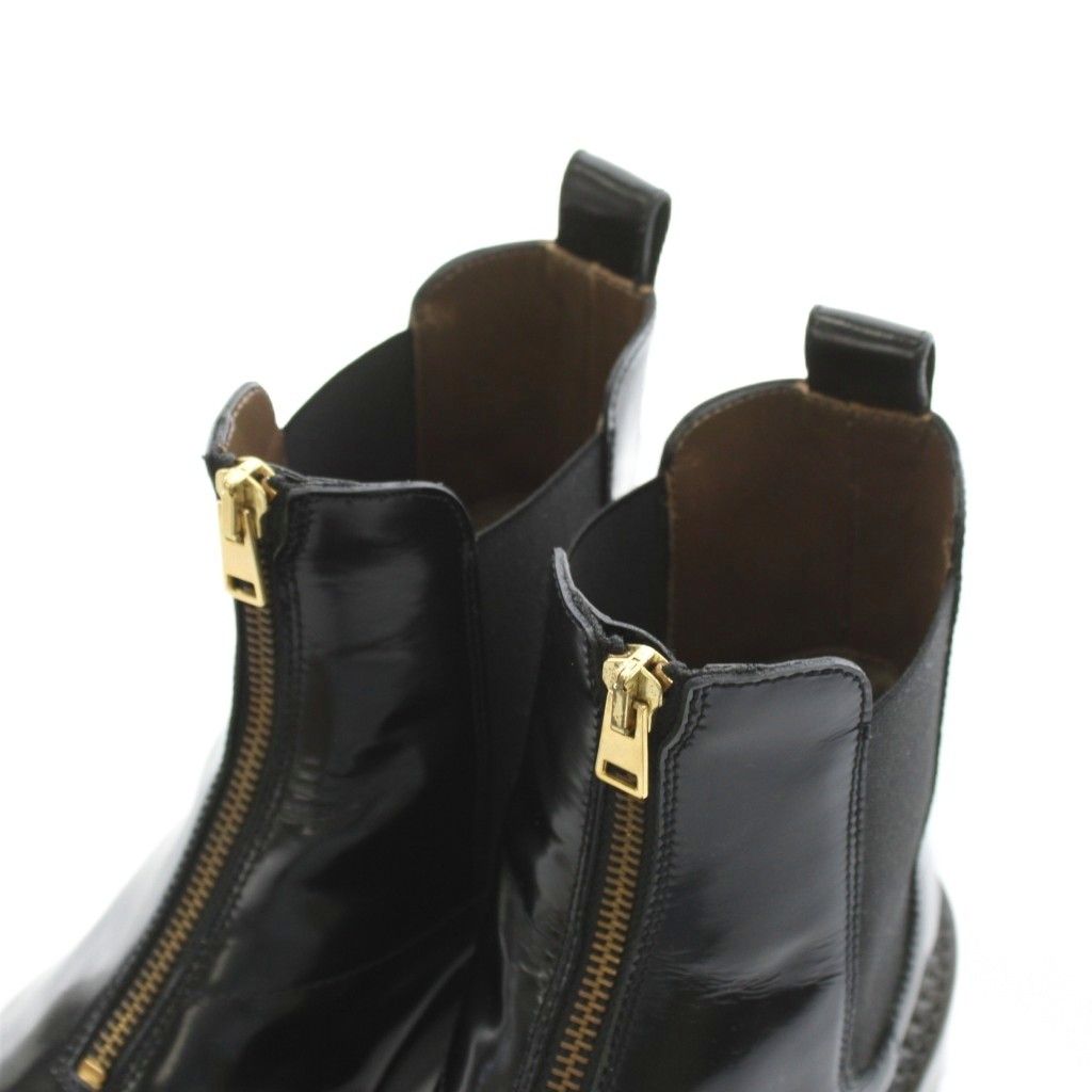 マルニ MARNI サイドゴアブーツ ショートブーツ センタージップ レザー
