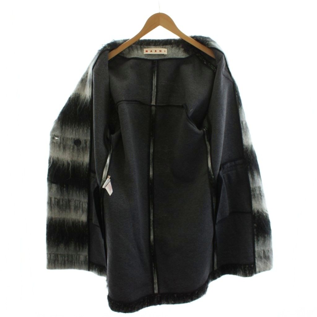 マルニ MARNI チェスターコート ロング丈 ダブル チェック柄 アウター