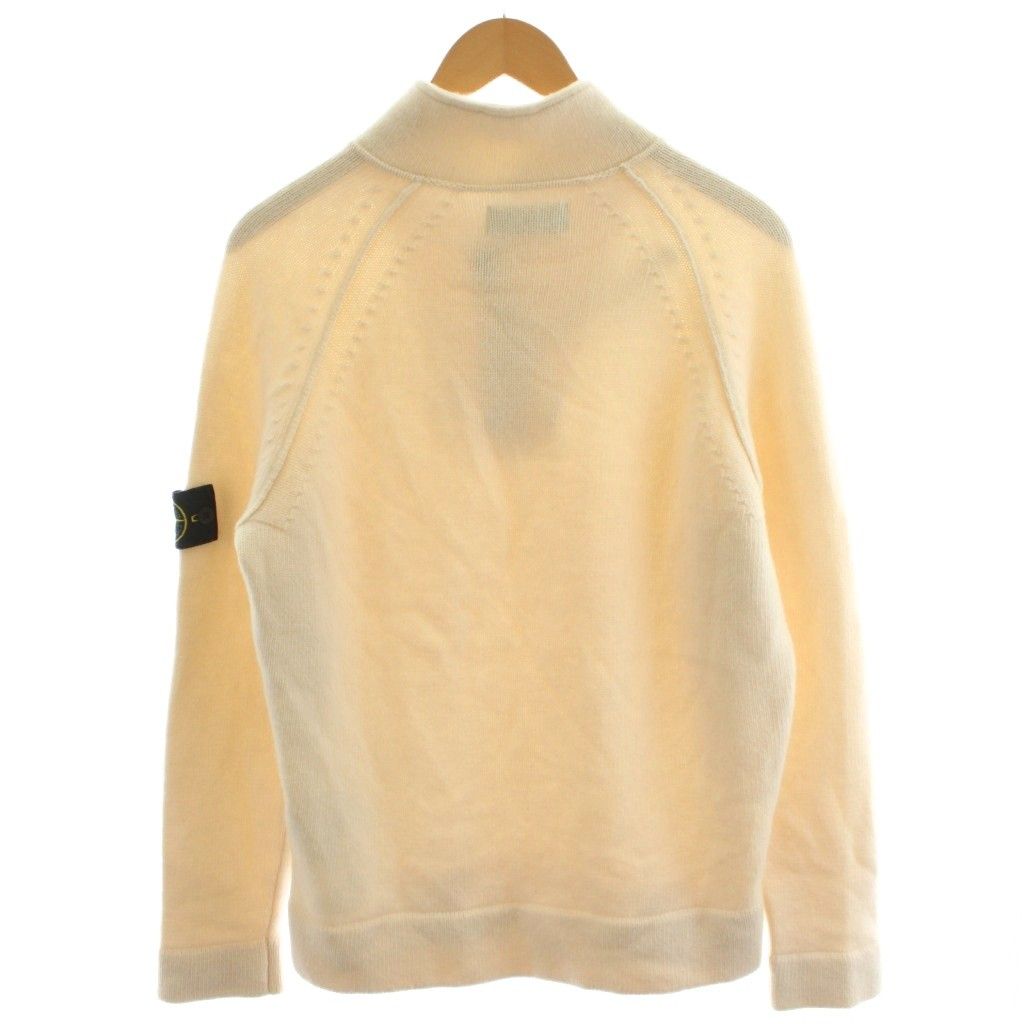 ストーンアイランド STONE ISLAND ニット セーター 長袖 トグルボタン ウール M アイボリー |AN 47