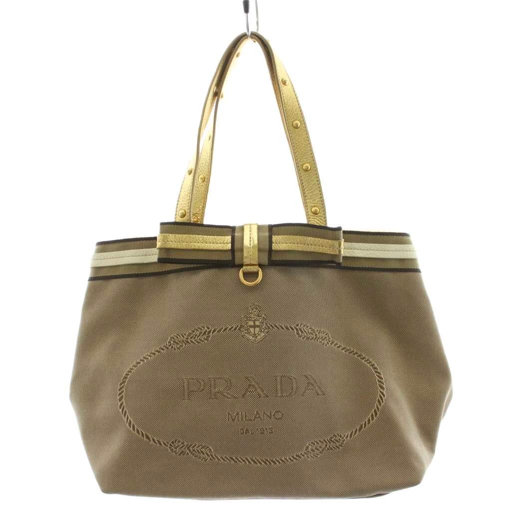 プラダ PRADA 三角プレート トライアングルロゴ トートバッグ