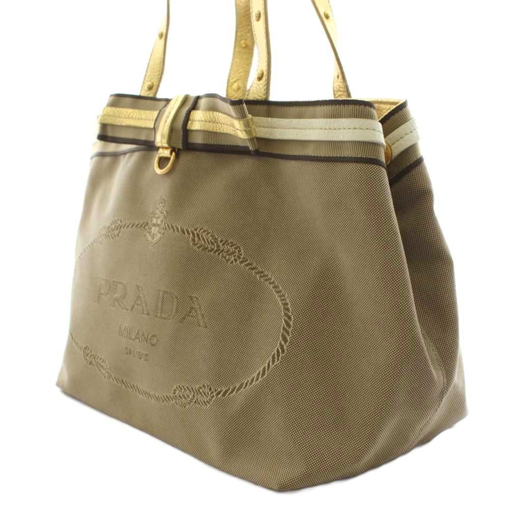 プラダ PRADA 三角プレート トライアングルロゴ トートバッグ