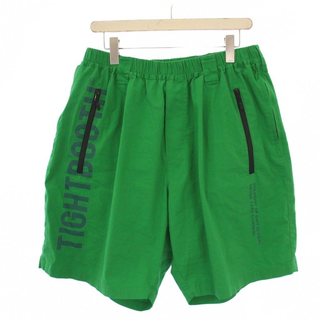 タイトブース TBPR LABEL LOGO BOARD SHORTS ショートパンツ ハーフパンツ XL 緑 SU 25 B 07 BM