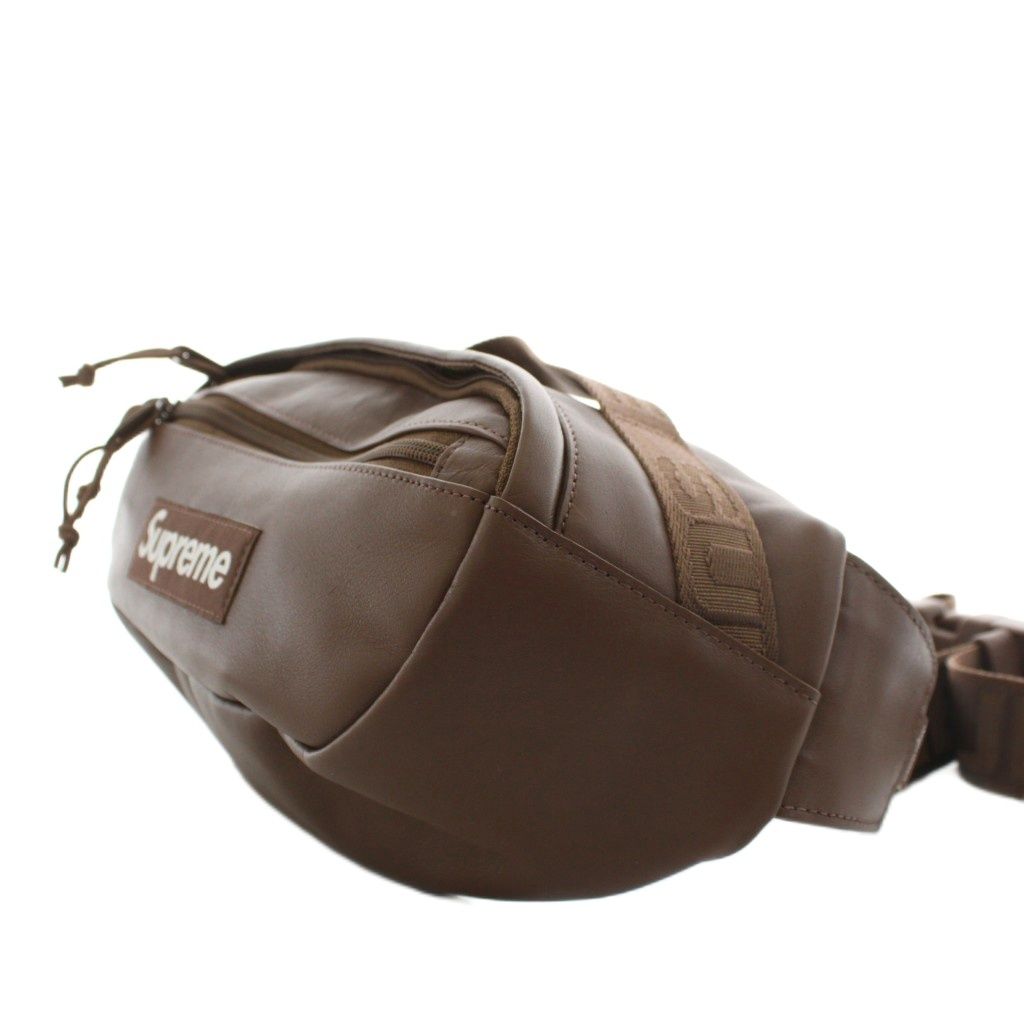 Supreme ボディバッグ ブラウン Supreme（シュプリーム） Supreme 24AW Leather Waist Bag ボックス