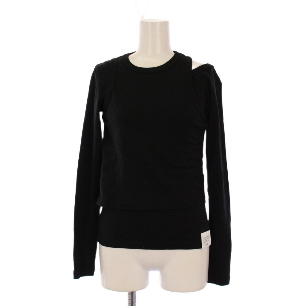 ハイク HYKE 25 FW LAYERED LONG―SLV TEE カットソー 長袖 ドッキング 1 黒 12423 BM