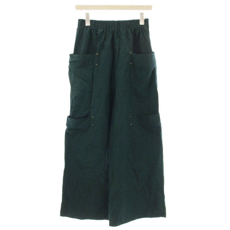 ナゴンスタンス nagonstans 24 SS WATER DRAPE POCKET イージーパンツ ワイドパンツ M 緑 グリーン -2010 G