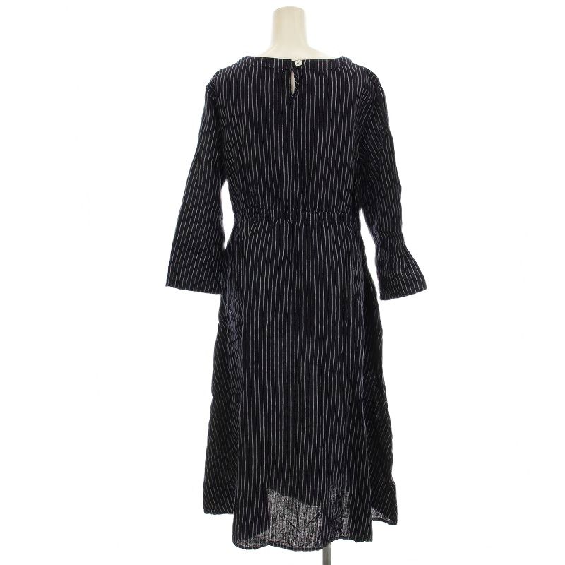 フォグリネンワーク fog linen work リネン ワンピース ストライプ柄