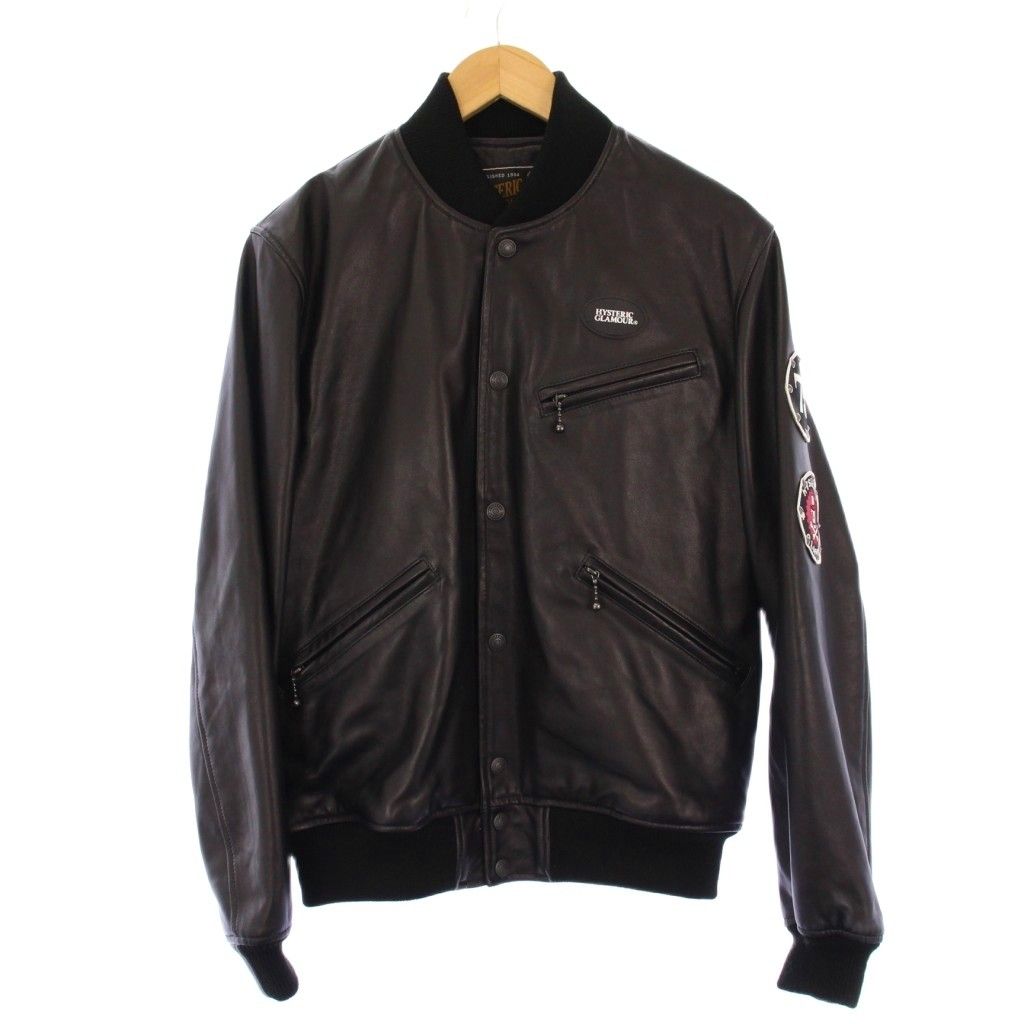 ヒステリックグラマー HYSTERIC GLAMOUR ロッカーズワッペン付 レザー