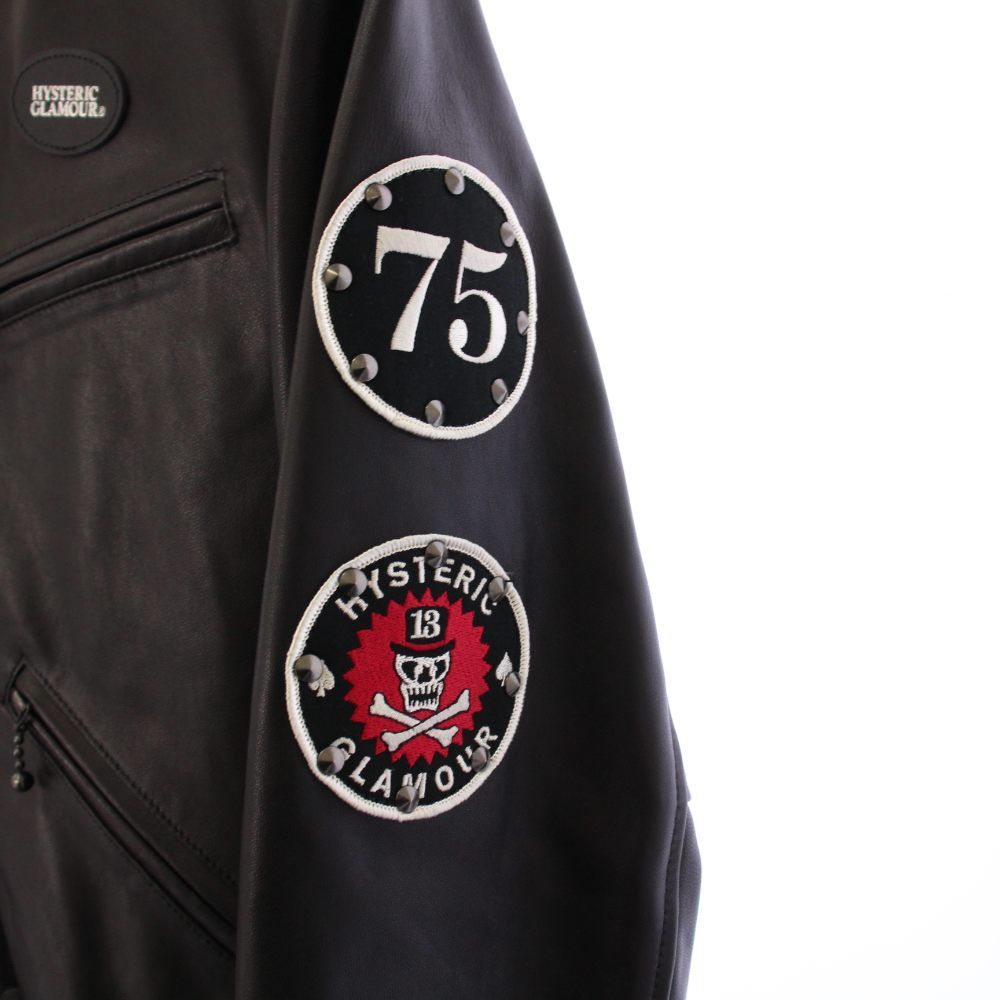 ヒステリックグラマー HYSTERIC GLAMOUR ロッカーズワッペン付 レザー