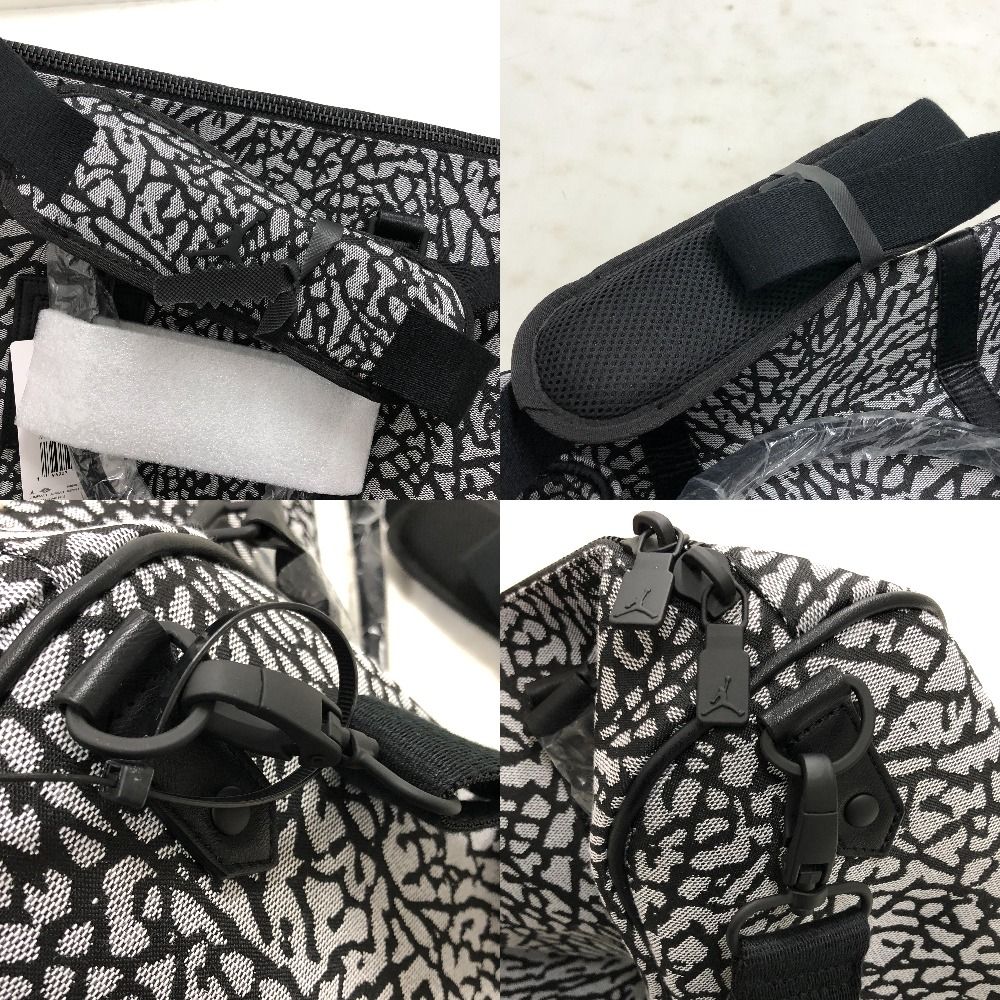 02 w 21300 JORDAN ジョーダン ICON DUFFLE BAG アイコンダッフルバッグ ブラック カンボジア製 メンズ タグ 袋あり ボストンバッグ ポリエステル MM 0978-100 品 ボストンバッグ 旅行用バッグ バッグ メンズ