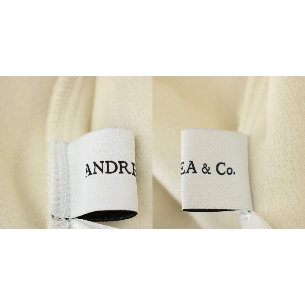  アンド アンドコー ANDREA-Co ハイパイルセットアップ 起毛 パーカー パンツ F 白 ホワイト anmi-6829 G その他 パンツ