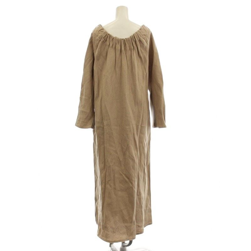 ドゥーズィエムクラス CLASSE attentive dress リネン ワンピース ロング 麻 F ベージュ G