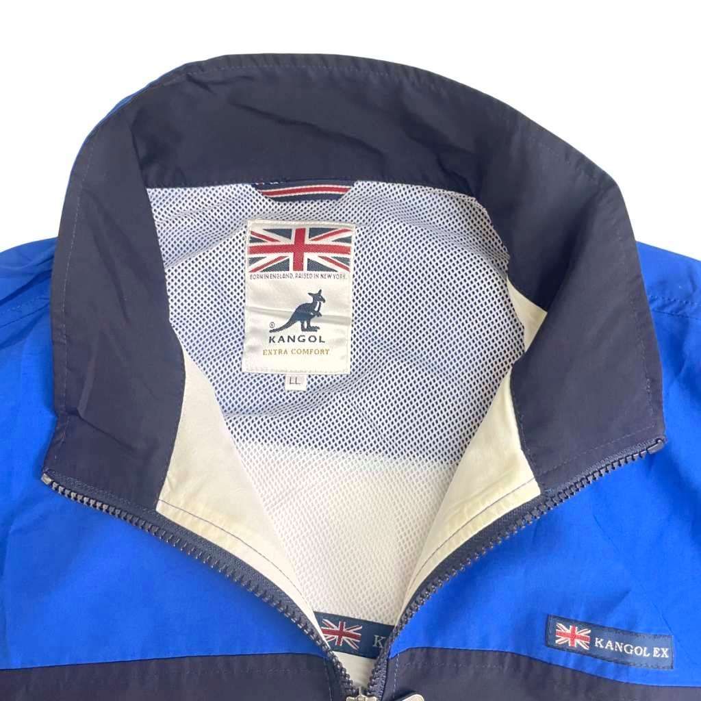 カンゴール KANGOL ナイロンジャケット ブルゾン ジップアップ ロゴ LL
