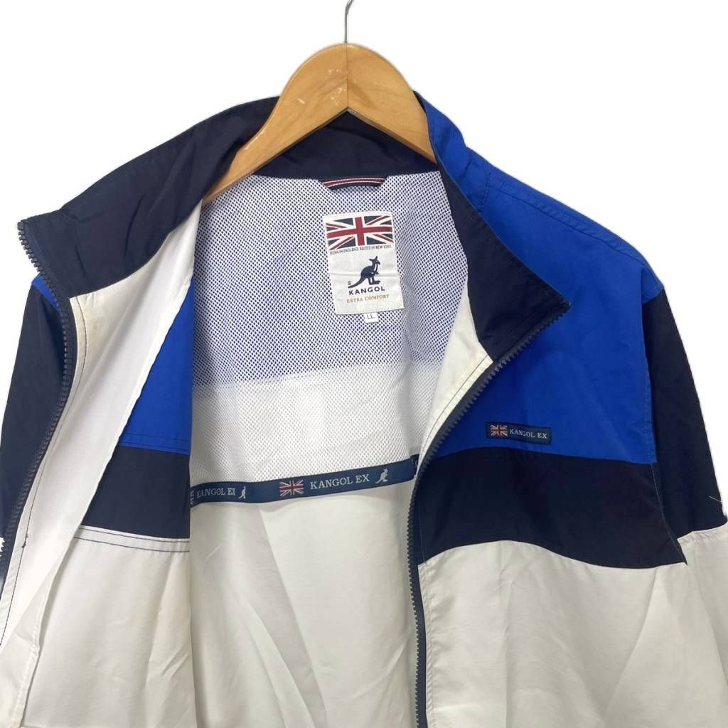 カンゴール KANGOL ナイロンジャケット ブルゾン ジップアップ ロゴ LL
