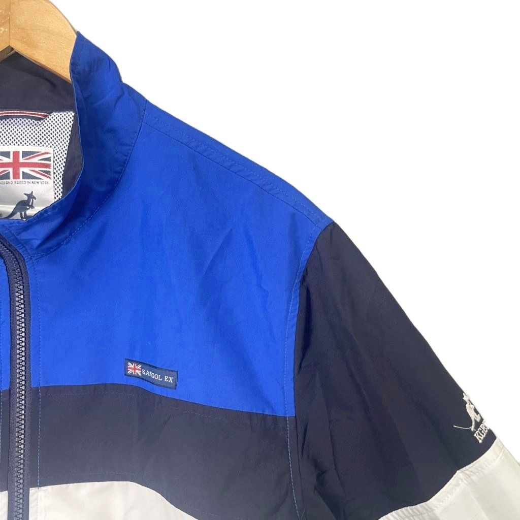 カンゴール KANGOL ナイロンジャケット ブルゾン ジップアップ ロゴ LL