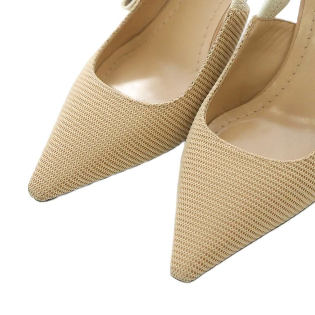 ディオール Dior JADIOR スリングバックパンプス ヒール ポインテッド