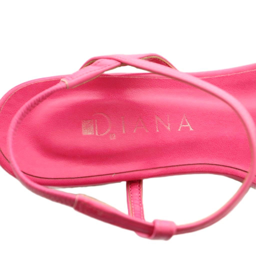 ダイアナ DIANA サンダル スクエアトゥ ストラップ 23.5cm ピンク /MI
