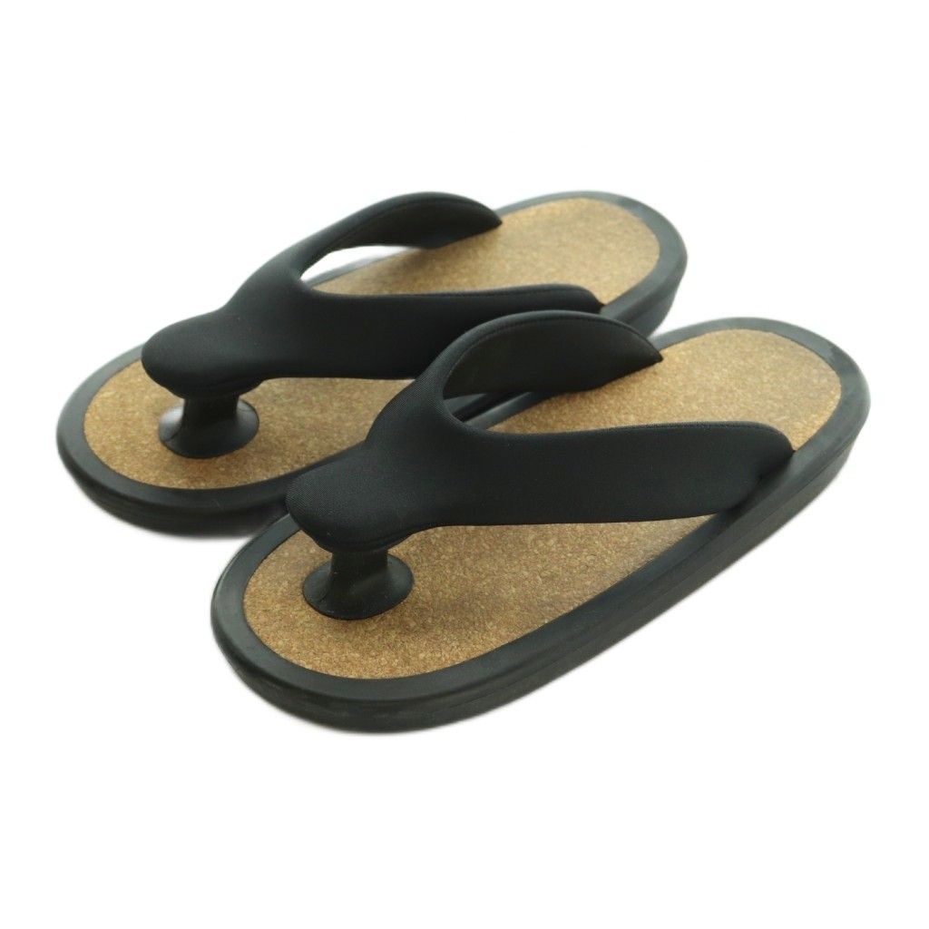 ジョジョ JOJO トングサンダル コルク M 25 5 cm 黒 ブラック MI OS ユニセックス