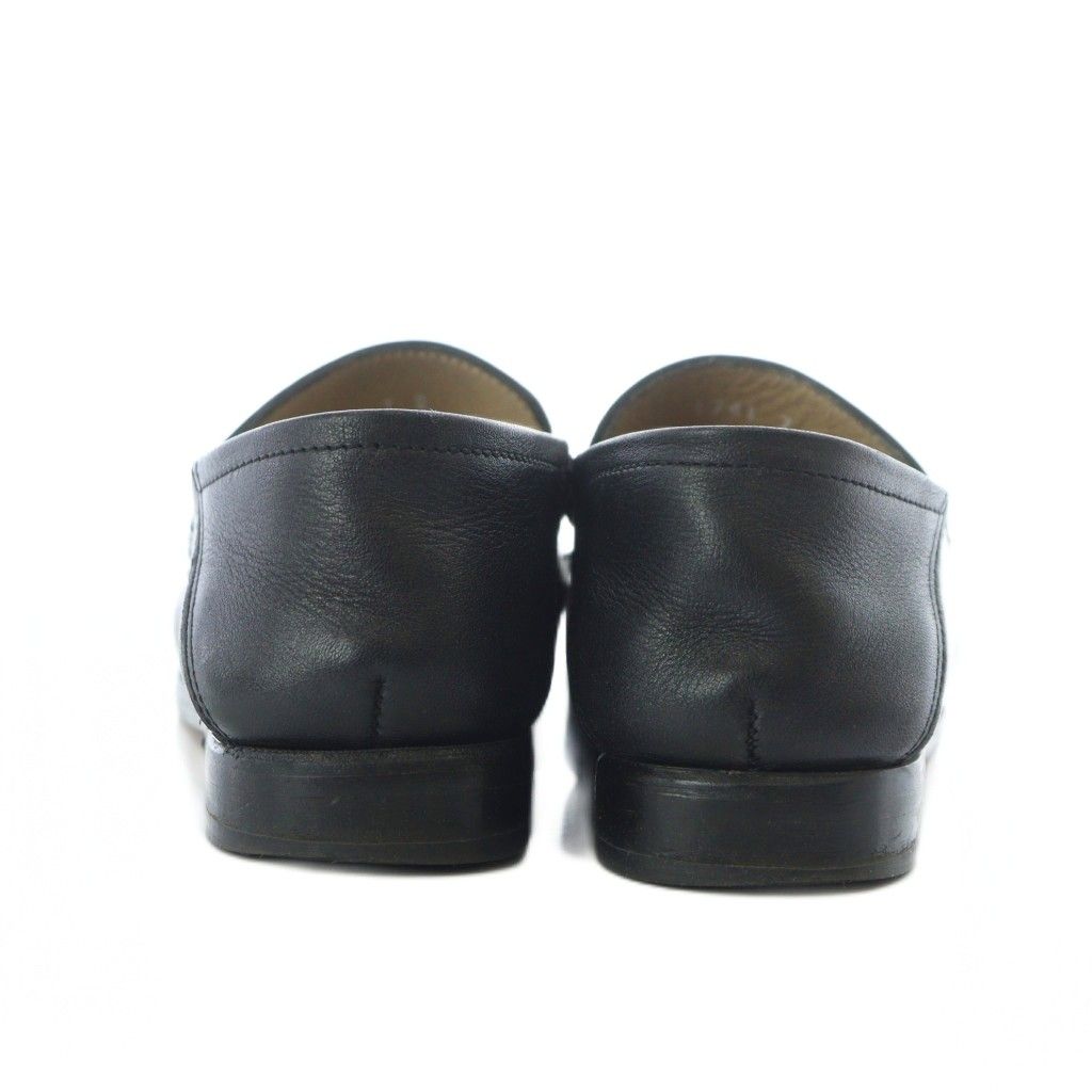 【中古】カミナンド caminando ローファー ターンロック レザー 24cm 黒 ブラック /RI ■OS レディース カミナンド caminando ターンロック ローファー レザー 黒 ブラック