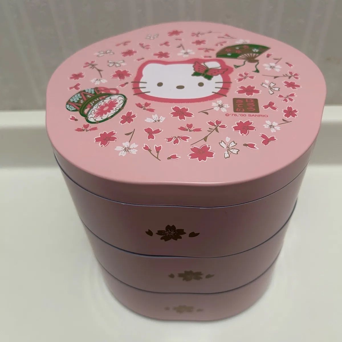 Hello Ｋitty 三段お重 オウギ 2 0 ヴィンテージ品