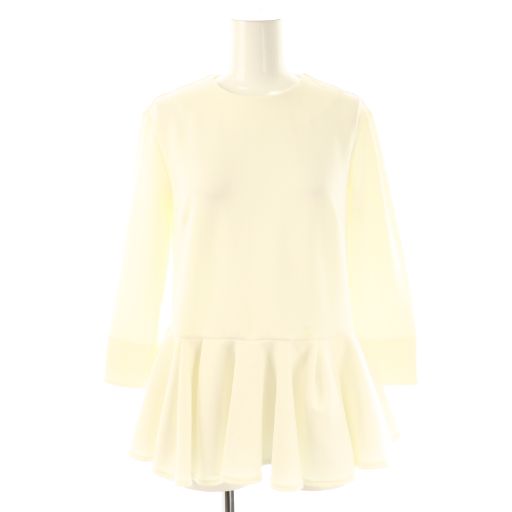 美品 レース ペプラム TSURU by MARIKO OIKAWA カットソー ツル バイ マリコオイカワ TSURU by Mariko Oikawa ペプラムカットソー