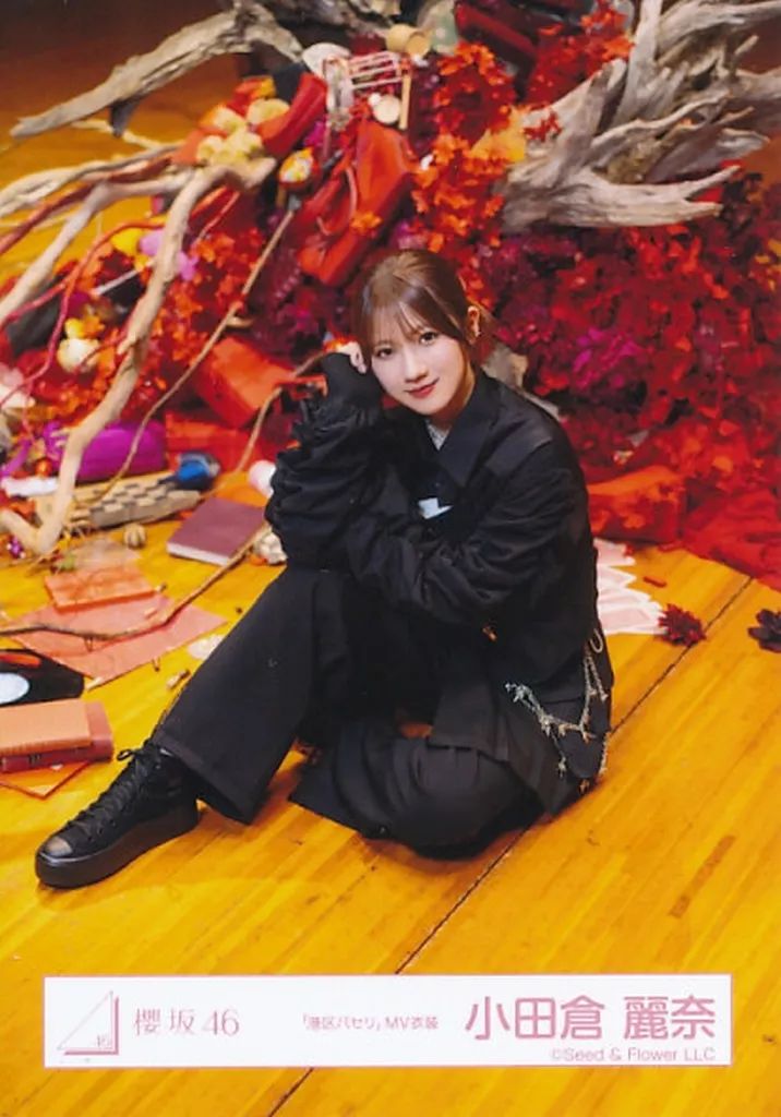 中古】生写真(乃木坂46) 櫻坂46/小田倉麗奈/座り・黒衣装/櫻坂46