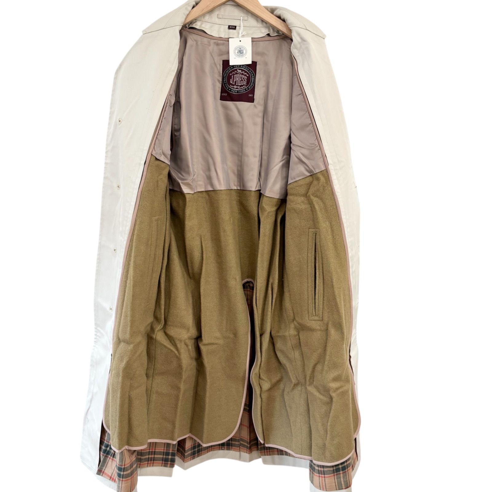 ZM1684【タグ付き美品】J.PRESS ジェイプレス ライナー付き ステン