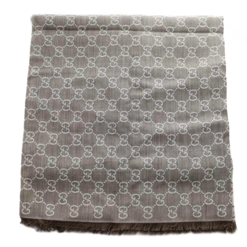 グッチ GUCCI ストール マフラー GG柄 グレー 281942 /SS □OS - メルカリ