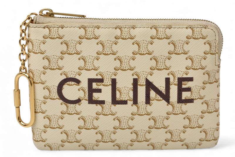 セリーヌ コインケース|キーケース|ポーチ CELINE 小物入れ 10 C 662 トリオンフ ホワイト