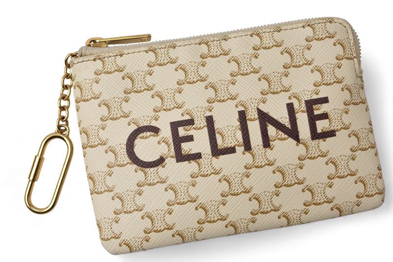 セリーヌ コインケース キーケース ポーチ CELINE 小物入れ 10 C 662 トリオンフ ホワイト