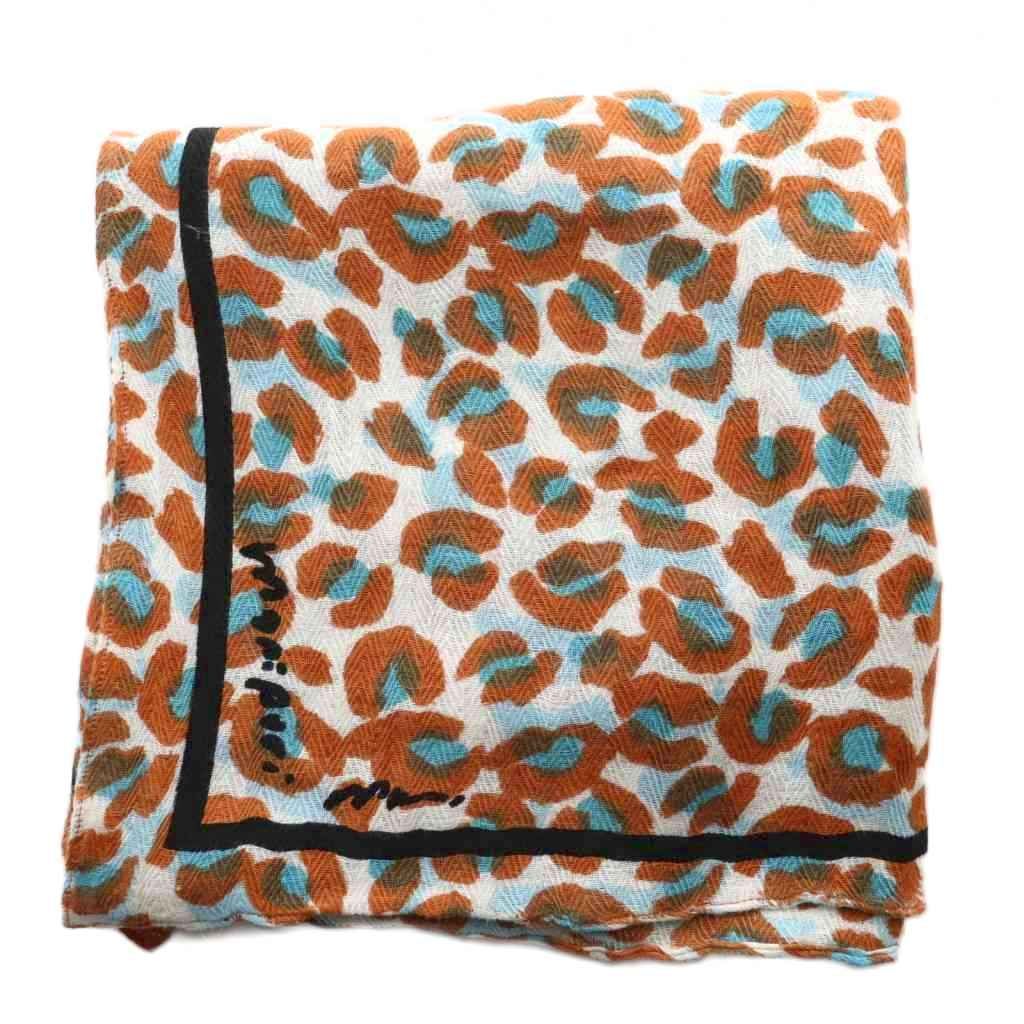 マニプリ manipuri リネンstoleペイントレオパード ストール マフラー