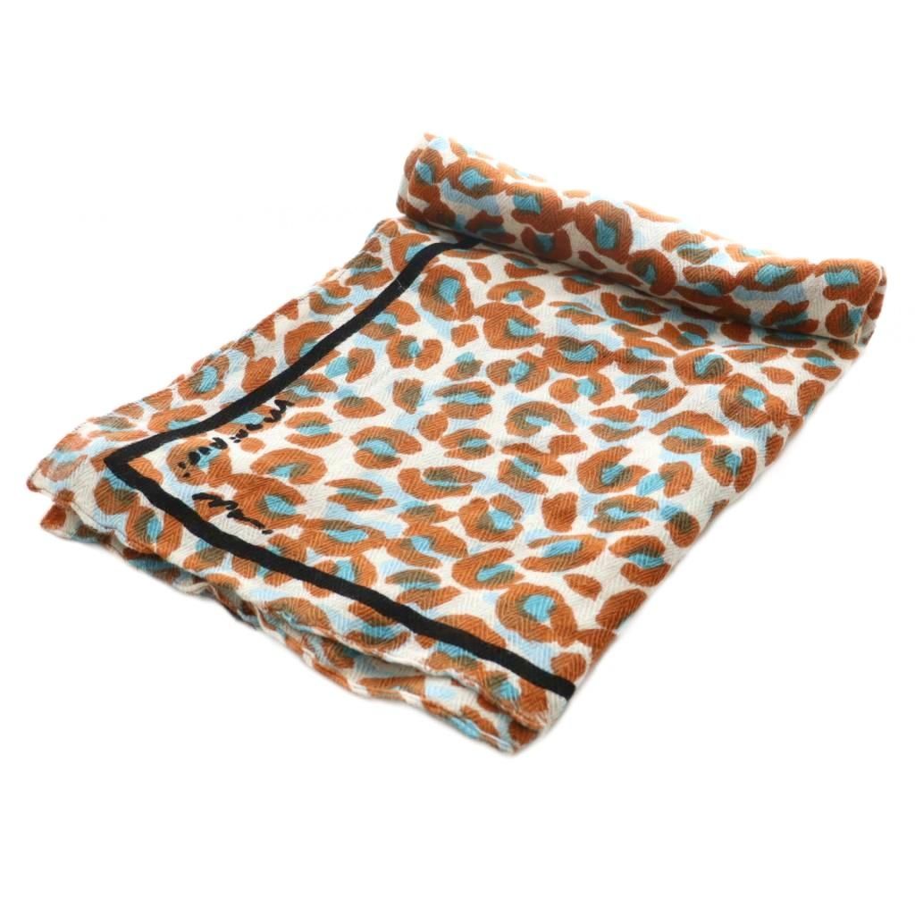 新品タグ付きSpick &Span マニプリリネンストール　ペイントレオパード 新品タグ付きSpick &Span マニプリリネンストール ペイントレオパード