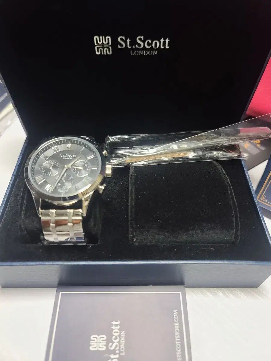 St Scott ロンドン メタル 天然ダイヤモンドウォッチ フルセット