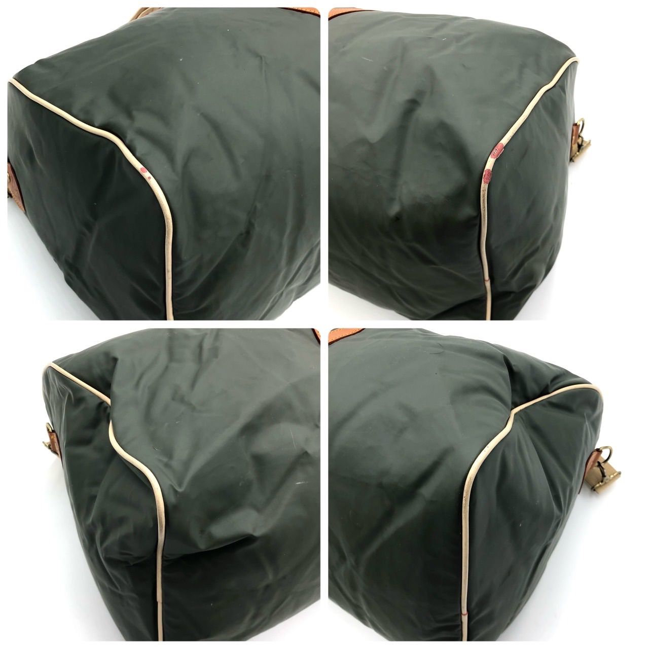 【極美品】ハンティングワールド　ボストンバッグ　ハンドバッグ　グリーン　大容量 HUNTING WORLD（ハンティングワールド）バチュー オリジナル・グリーン