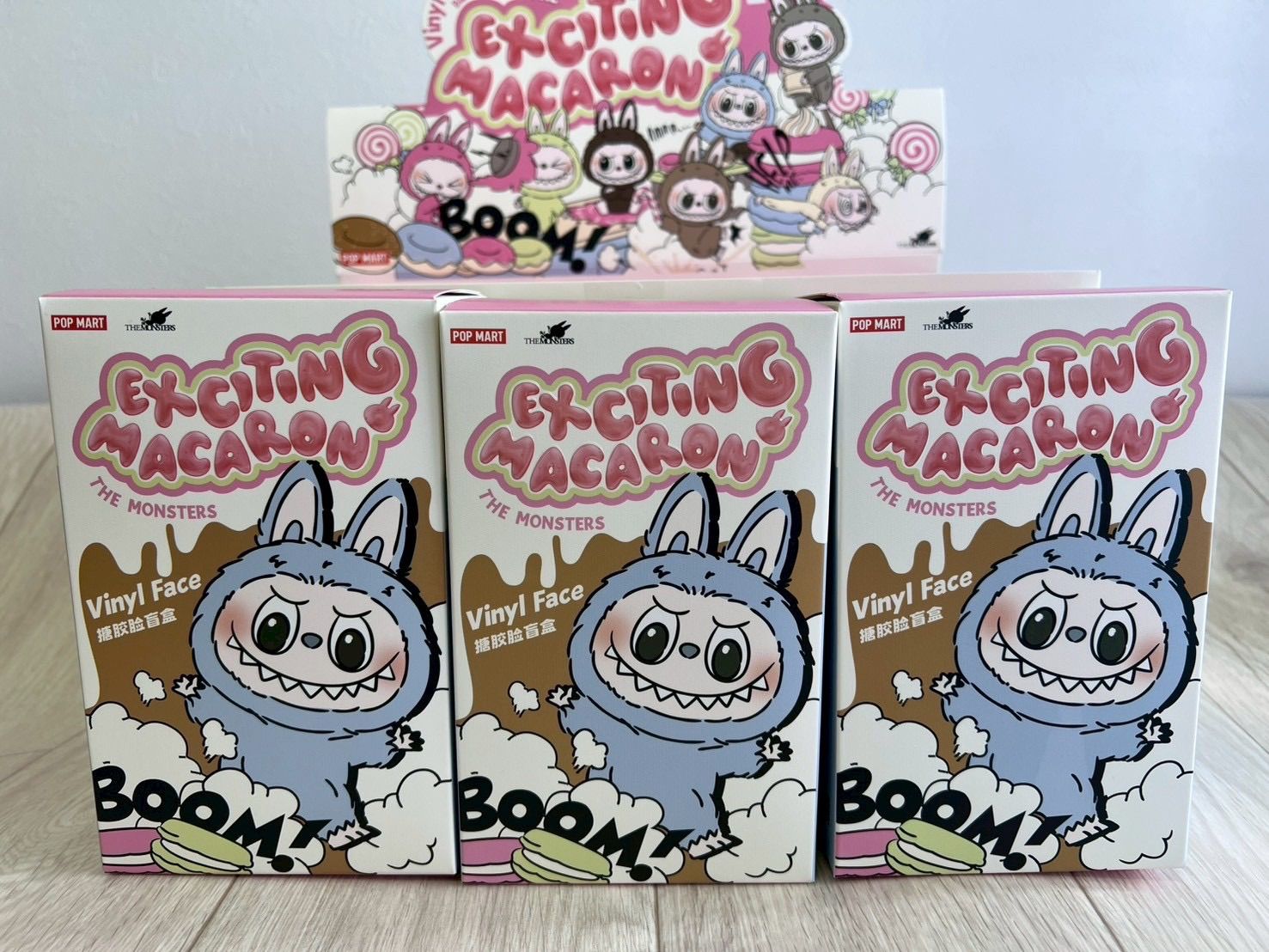 ️POP MART THE MONSTERS EXCITING MACARON VINYL FACE フィギュア 3 
