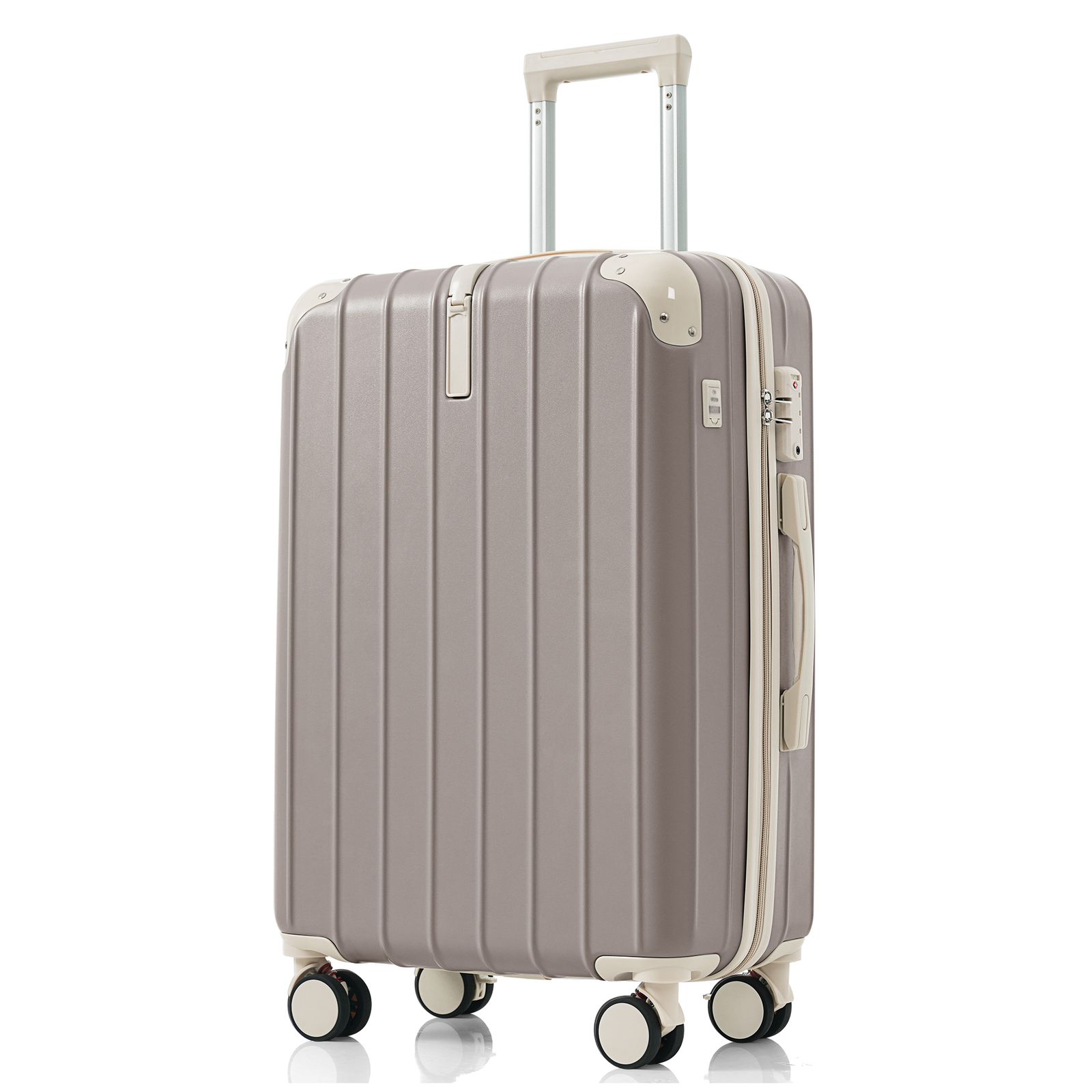スーツケース Lサイズ ダブルキャスター ストッパー付き フック USB