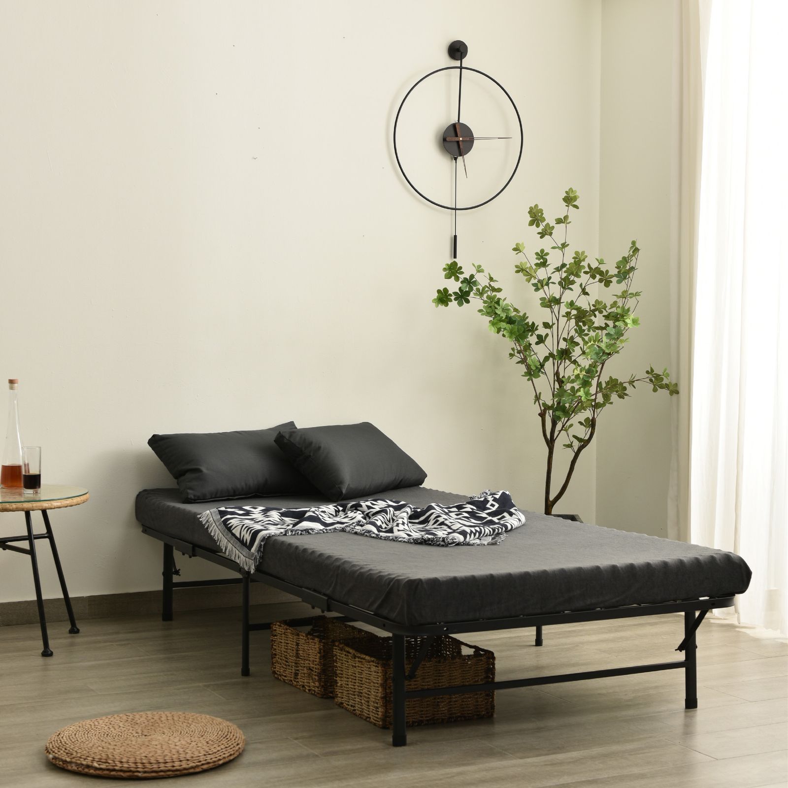 数量限定セール」 パイプベッド 折りたたみベッド シングル 組立簡単