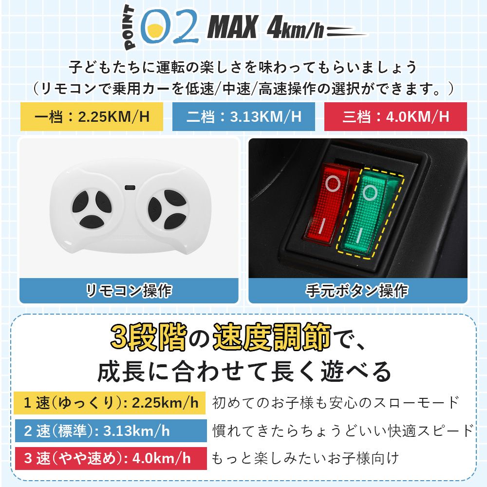 電動乗用玩具 ペダルとプロポで操作