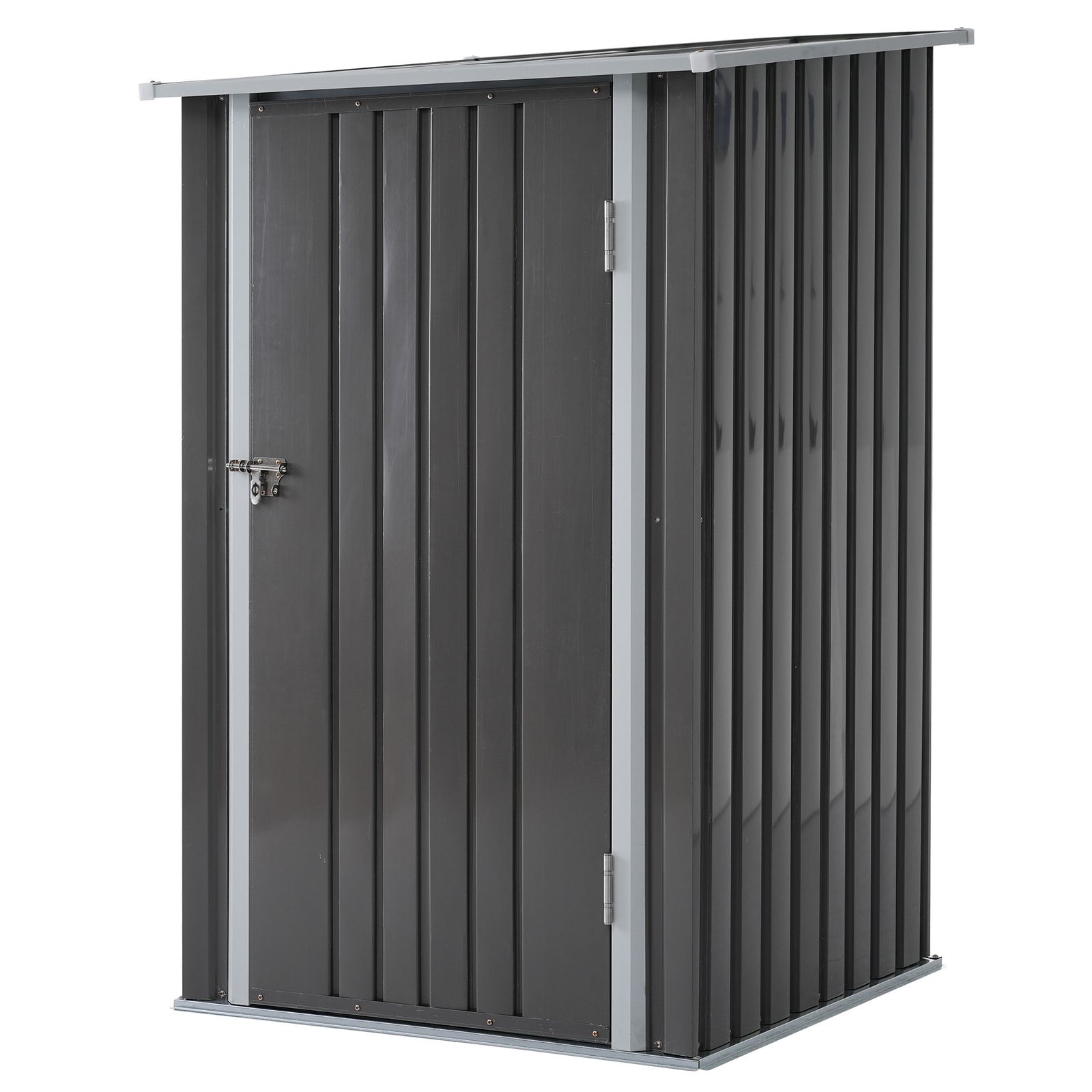 数量 物置 屋外 スチール 倉庫 戸外収納庫 幅99 奥行き105 高160 物置き おしゃれ 大型 収納庫 屋外物置 防さび ベランダ 防水 ドア 引戸 スチール物置 屋外収納 ロック付き ガーデニング 庭 グレー