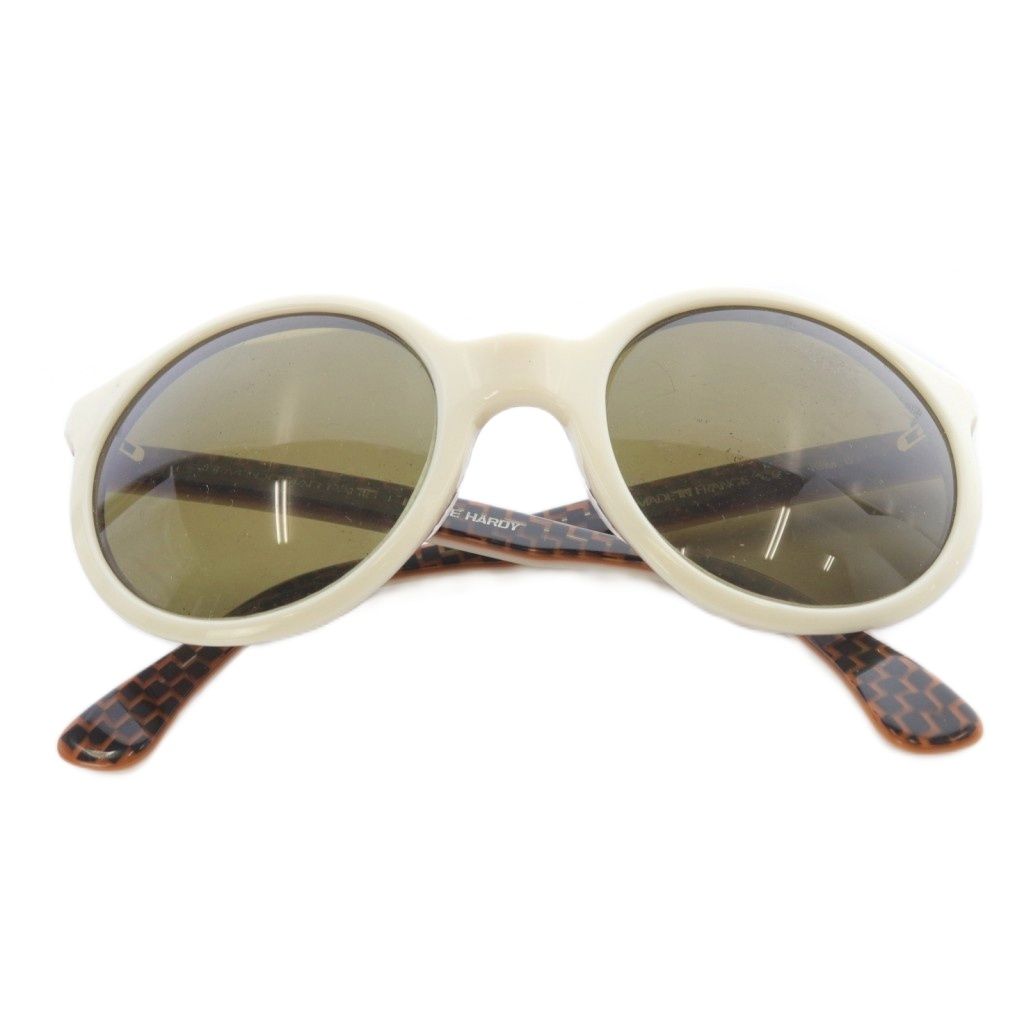 【中古】ピエールアルディ KIM 03 HERV DOMAR PARIS サングラス 白 ホワイト 茶色 /SR ■SH メンズ レディース ピエールアルディ PIERRE HARDY KIM 03 HERV DOMAR PARIS サングラス